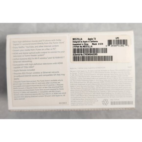 Apple TV 2nd Generation 8GB Tested Media Streamer A1378 Open Box - Picture 8 of 8